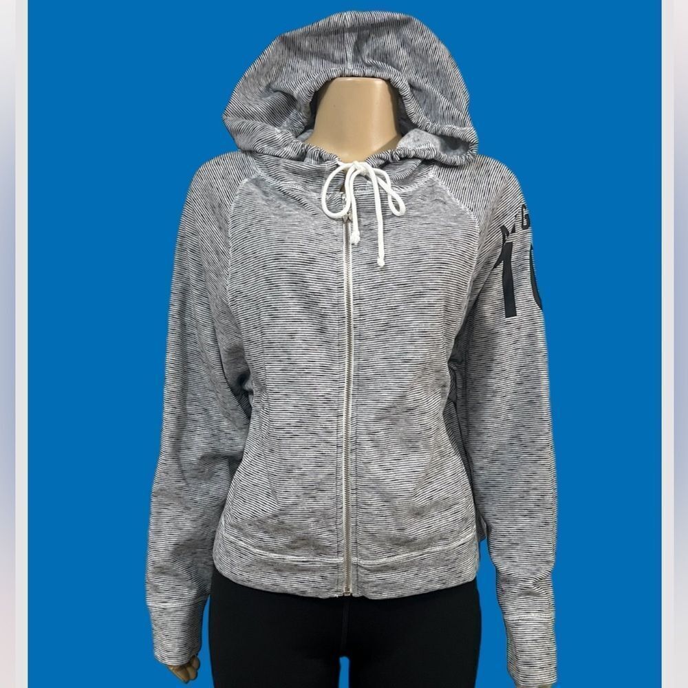 Victoria's Secret Angel 10 print full zip closure Hoodie gray Large